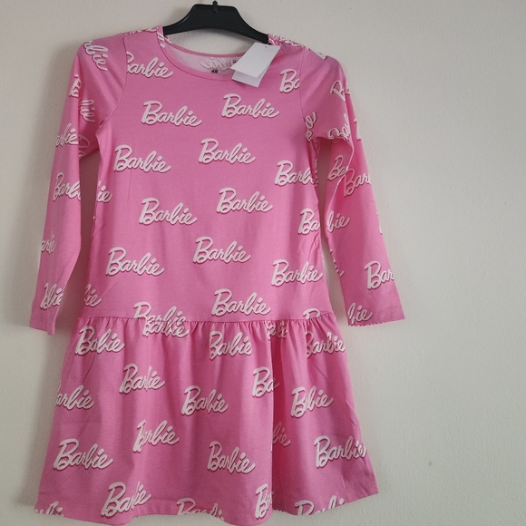 H&M Other - Girl dress barbie dress waist drop pink/cream BNWT